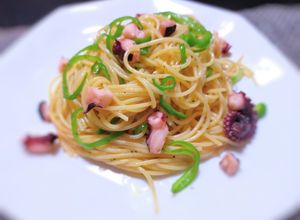 簡単！茹でダコと万願寺とうがらしのパスタ-レシピのメイン写真