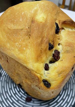 HBでノンバターのブドウ入り豆腐食パン-レシピのメイン写真