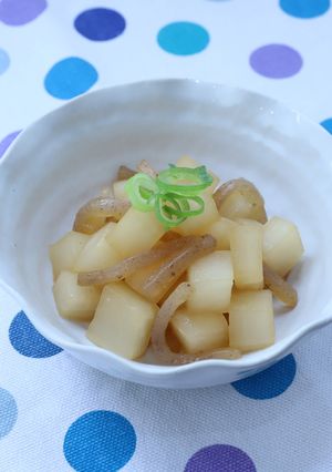 「旭山」ダイコンのこんにゃく炒め-レシピのメイン写真