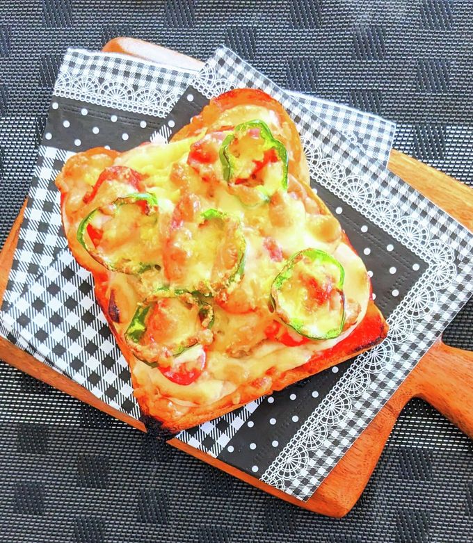 ツナマヨピザトースト by 春菜食堂ϋ♡ 【クックパッド】 簡単おいしい