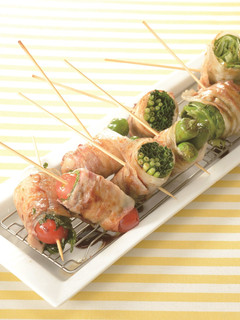 豚バラの野菜巻き串焼き-レシピのメイン写真