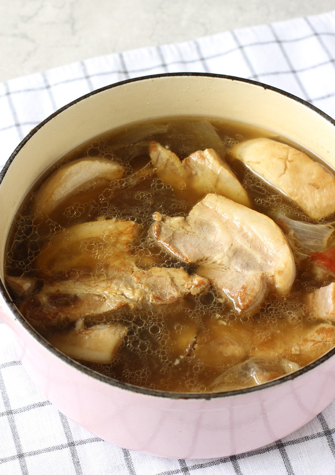 塩熟成が旨【塩漬け豚の水煮＆黄金スープ】-レシピのメイン写真