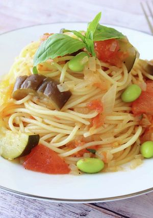 夏野菜たっぷり!冷製パスタ-レシピのメイン写真