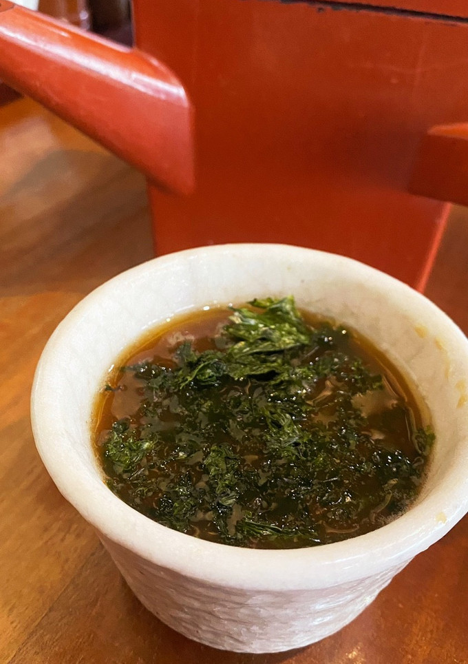 蕎麦湯のあおさ汁-レシピのメイン写真