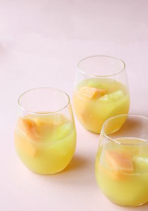 メロンメロンなほこたメロンゼリー-レシピのメイン写真