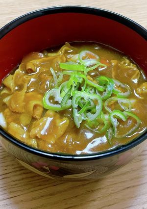 濃縮麺つゆで作るカレーうどん-レシピのメイン写真