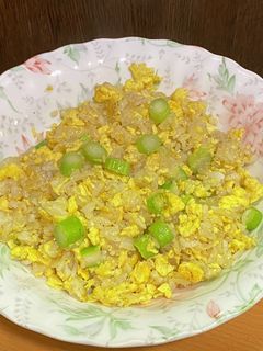 アスパラガスと卵の炒飯-レシピのメイン写真