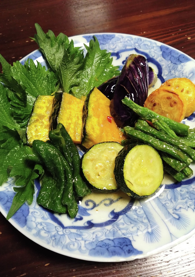 夏野菜の揚げ浸し(好みの野菜で)-レシピのメイン写真
