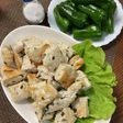 丸めずラクラク♡鶏塩つくね&生ピーマン