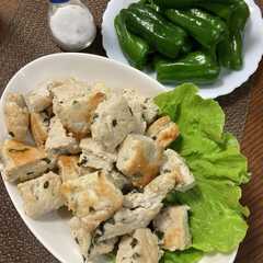 รูปของ 丸めずラクラク♡鶏塩つくね＆生ピーマン