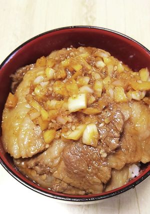 ニンニクによる偏見カルビ丼-レシピのメイン写真