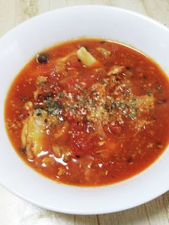 鯖缶ミネストローネ-レシピのメイン写真