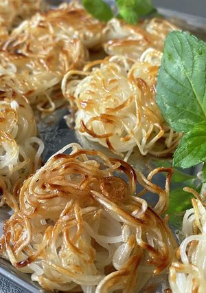 素麺で・モジャモジャぱりんこ菓子-レシピのメイン写真