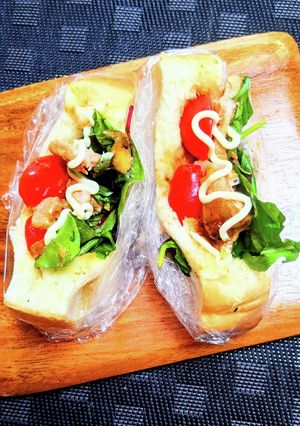 生姜焼きのポケットサンド-レシピのメイン写真