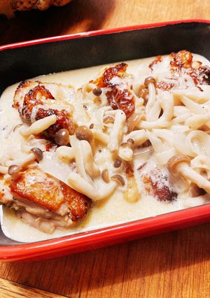 チキンソテーのきのこクリームソース☆-レシピのメイン写真