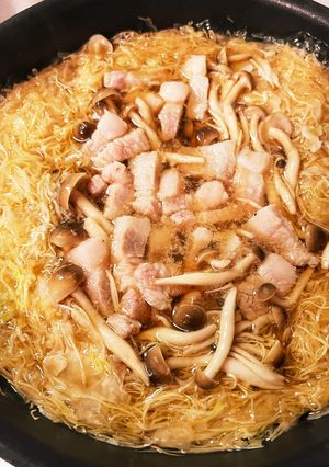 キャベツの千切りワンパン鍋-レシピのメイン写真