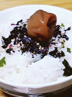 小学生でもできちゃう?!簡単梅茶漬け!-レシピのメイン写真