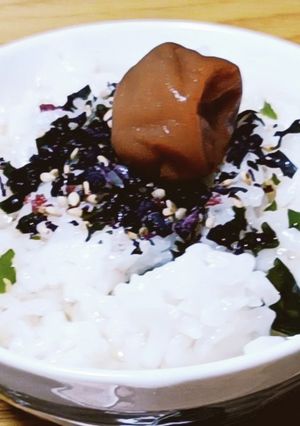 小学生でもできちゃう？！簡単梅茶漬け！-レシピのメイン写真