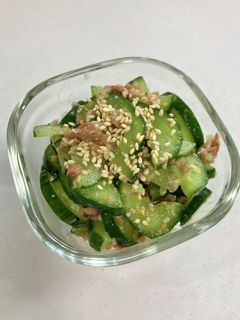 ごま好きが作る きゅうりの梅おかか和え-レシピのメイン写真