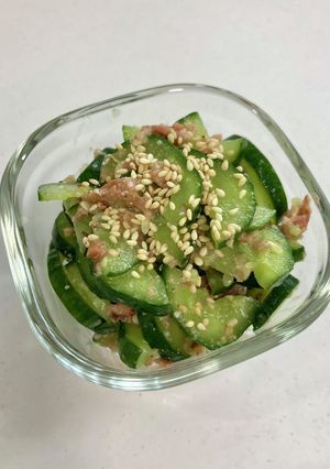 ごま好きが作る　きゅうりの梅おかか和え-レシピのメイン写真