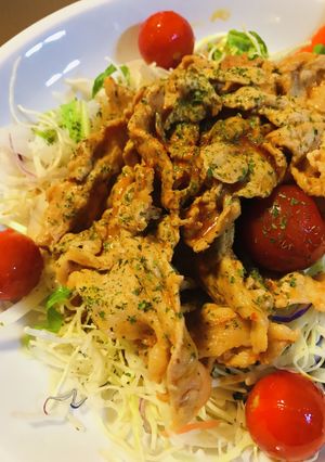 野菜ジュース活用●豚肉のキムチの素ソテー-レシピのメイン写真