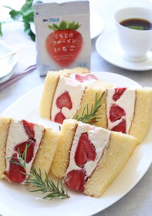 苺のひんやりアイスケーキサンド-レシピのメイン写真