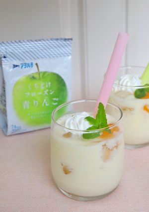 りんごの豆乳ヨーグルトシェイク-レシピのメイン写真