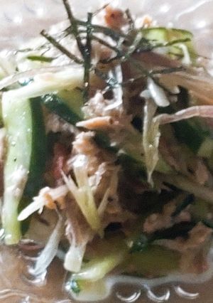 みょうがの無限和え物★梅入り★きゅうり-レシピのメイン写真