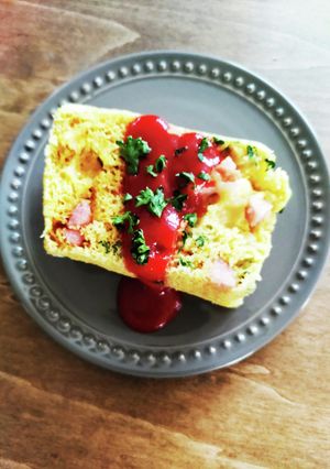 パックde蒸しパン ケークサレ風-レシピのメイン写真