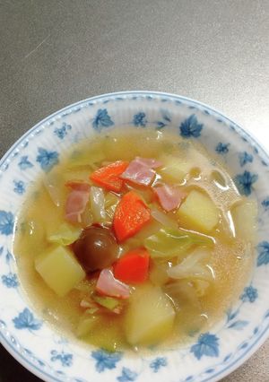 たっぷり野菜のコンソメスープ-レシピのメイン写真