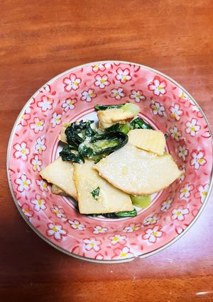 たけのことチンゲンサイの味噌炒め-レシピのメイン写真