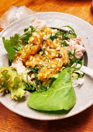 薬味たっぷり☆梅ダレ冷豚しゃぶしゃぶ♪-レシピのメイン写真
