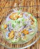 野菜いっぱい！鯵のカルパッチョ♪