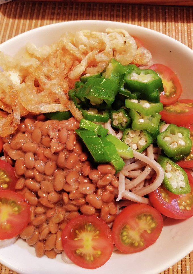 トマト納豆のあっさり冷やし蕎麦(^^)-レシピのメイン写真