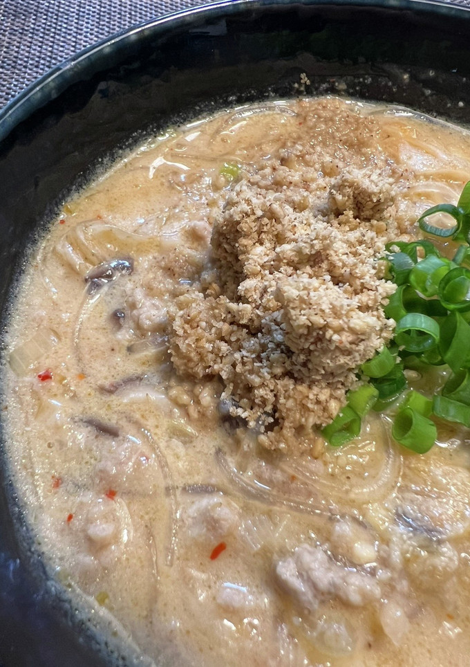 キムチ入り坦々風☆春雨スープ（追記あり-レシピのメイン写真