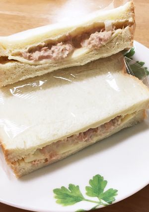 長ネギとスライスチーズのツナサンド-レシピのメイン写真