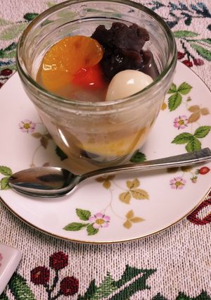 簡単！パパっと！フルーツ豆腐白玉あんみつ-レシピのメイン写真