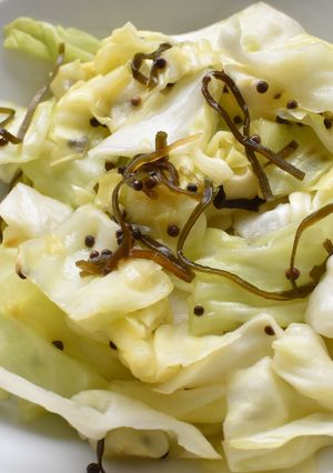 キャベツのポリヤル風塩昆布炒め-レシピのメイン写真