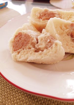 シュウマイ入れて簡単肉まん風蒸しパン-レシピのメイン写真