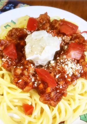 フライパン✙蓋➡❤焼売☆ミートソース☆☆-レシピのメイン写真