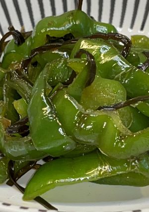 ピーマンの塩昆布炒め-レシピのメイン写真