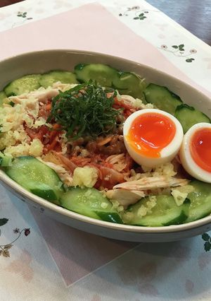 あるもの何でもてんこ盛りそうめん＊うどん-レシピのメイン写真