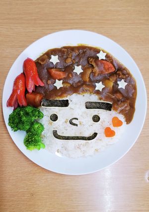 父の日☆デコカレー-レシピのメイン写真