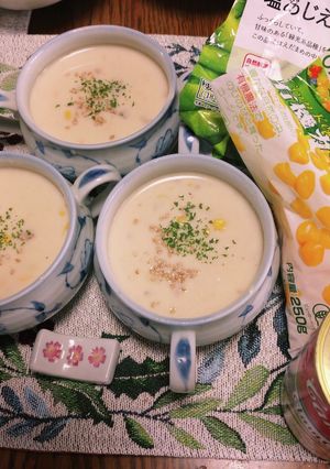 クラムチャウダーにも！枝豆とコーンプラス-レシピのメイン写真