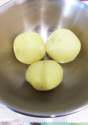 ティファール圧力鍋で蒸しじゃがいも-レシピのメイン写真