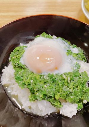 モロヘイヤ味噌たまご飯-レシピのメイン写真