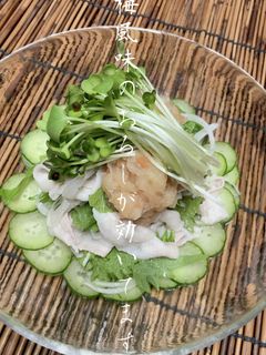 夏向きさっぱり!梅おろしの冷しゃぶ♪-レシピのメイン写真