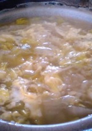 鶏ガラで☆白菜とろとろ～の雑炊-レシピのメイン写真
