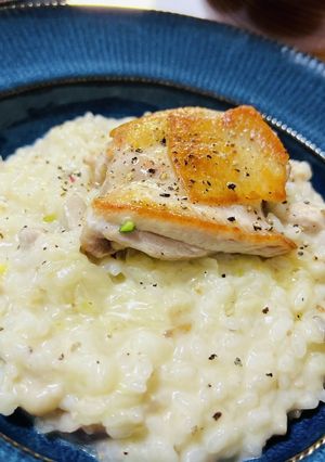 チーズのリゾット（鶏と余り野菜）-レシピのメイン写真