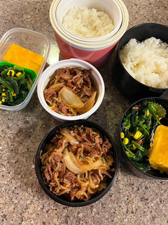褒められ牛丼弁当。お弁当にも最適!-レシピのメイン写真